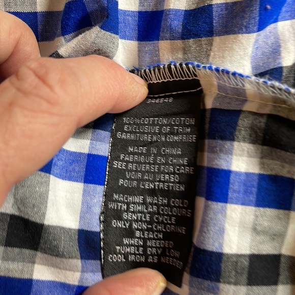 Calvin Klein Jeans, Boy’s Plaid Button Down Shirt - Picture 14 of 14